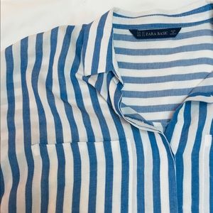 LAST CHANCE Zara striped button down shirt